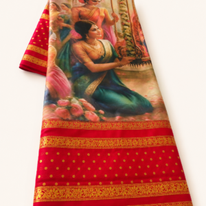 Kalamkari digital print  rani design
