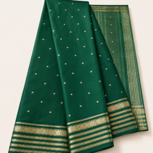 Semi Mysore Crepe Green