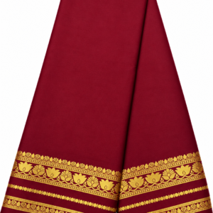 Semi Mysore Crepe Saree Golden Zari Bentex Border
